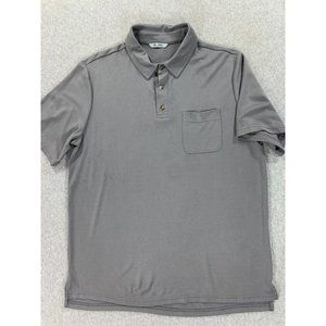 Duck Camp Short Sleeve Classic Solid Polo Shirt (Men's Medium) Gray